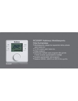 Buderus RC200 RF Kablosuz Programlanabilir Oda Termostatı Buderus RC200 RF Kablosuz Programlanabilir Oda Termostatı