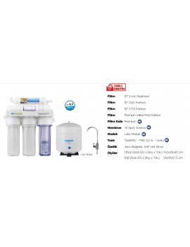 Ecoplus Premium Su Arıtma Cihazı Pompasız (3-04-ECO)
